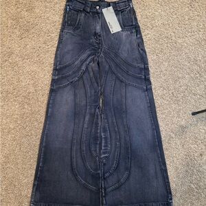 No Faith Studios Wave Denim Jeans